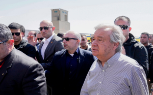 What the UN chief said after visiting the Gaza border