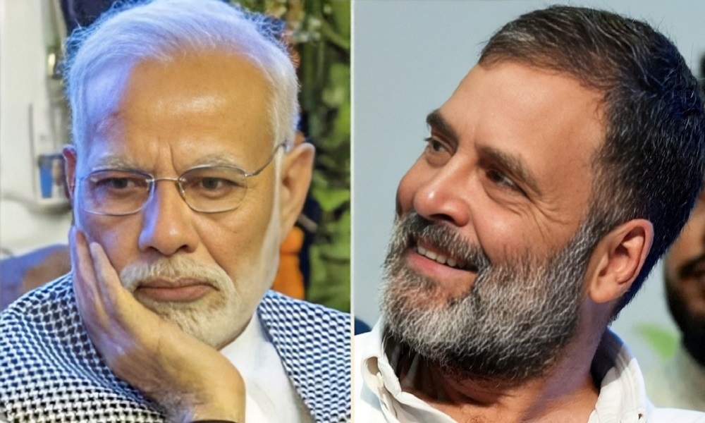 Big collapse in Modi's popularity, Rahul's support increased