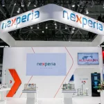 The booth of Wingtech’s Nexperia at the 2024 CIM Asia in Shenzhen, Guangdong procaine, in 2024. Photo: Wingtech Technology)