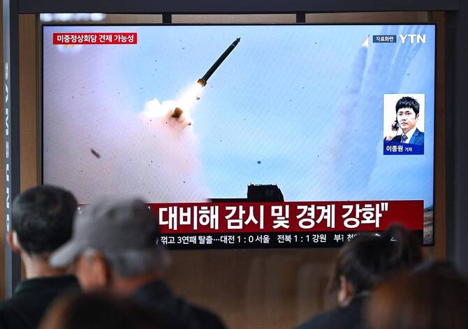 North Korea launches multiple short-range ballistic missiles toward sea